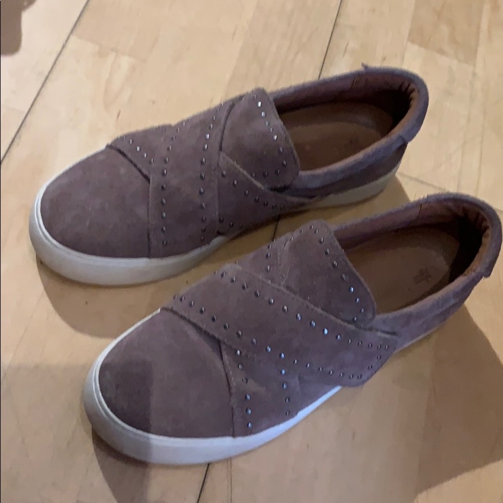 Frye Nina Studded Suede Slip-On Sneakers 8 - Picture 2 of 8